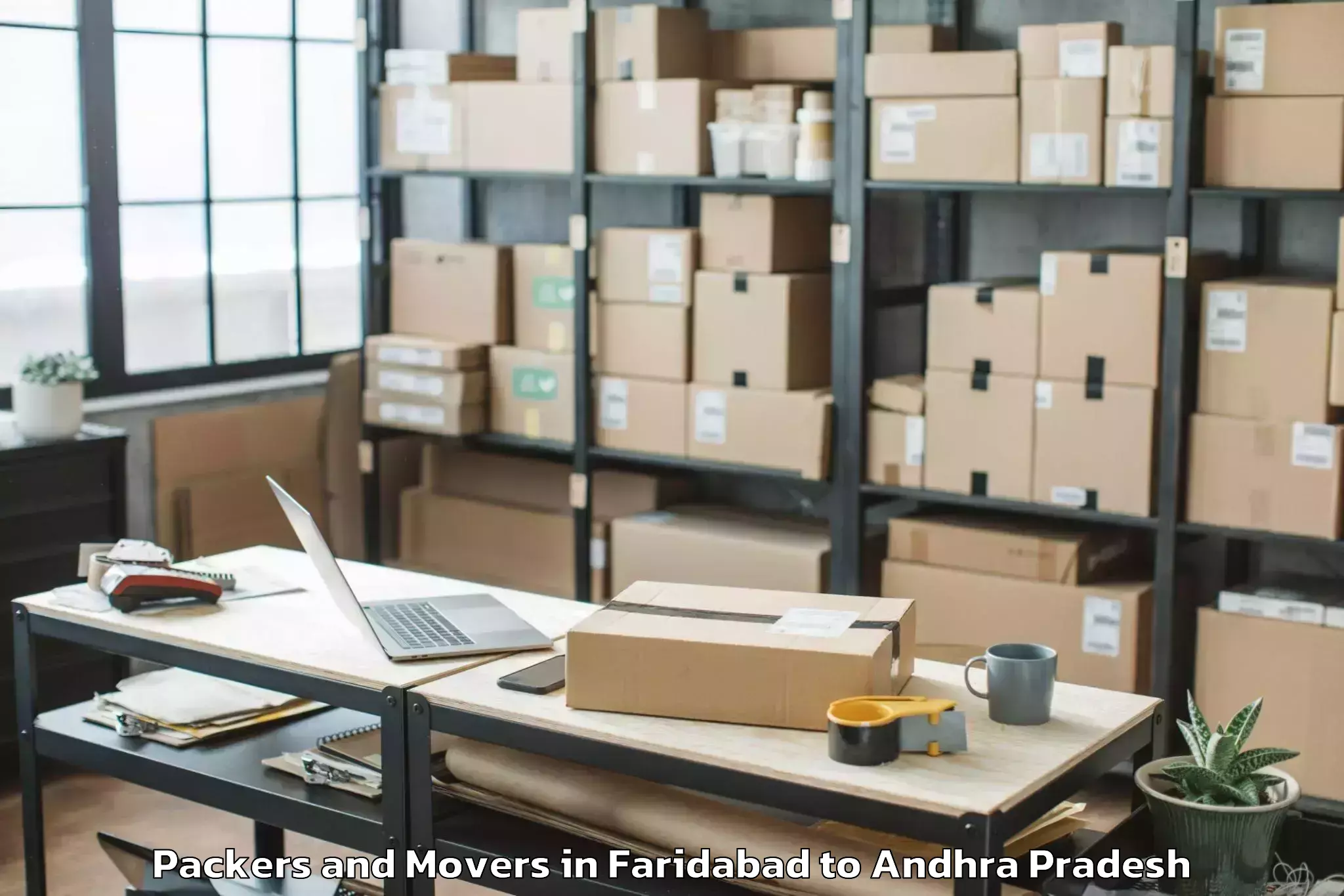 Quality Faridabad to Tadpatri Packers And Movers